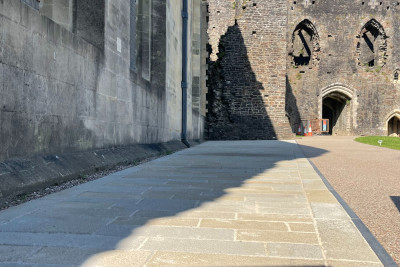 Commercial Paving; Caerphilly Castle