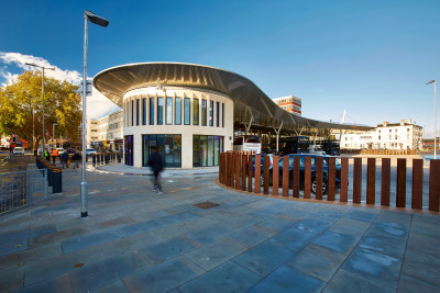 Forest Pennant paving transforms Gloucester Bus Station