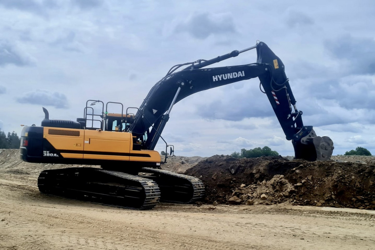 New Hyundai excavator
