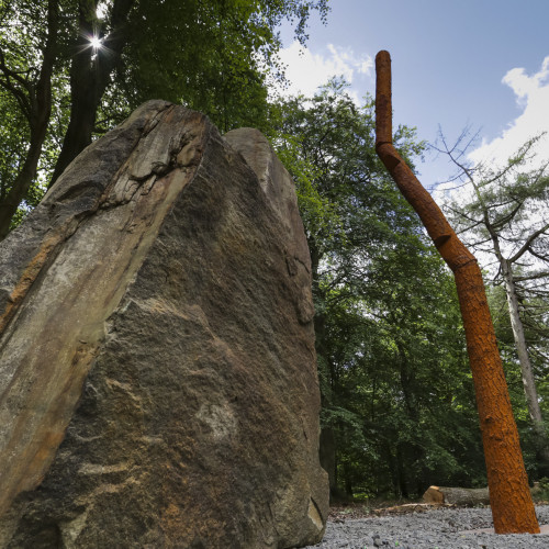 Forest Pennant feature stone (Photo credit: Forest of Dean Sculpture Trust/David Broadbent)